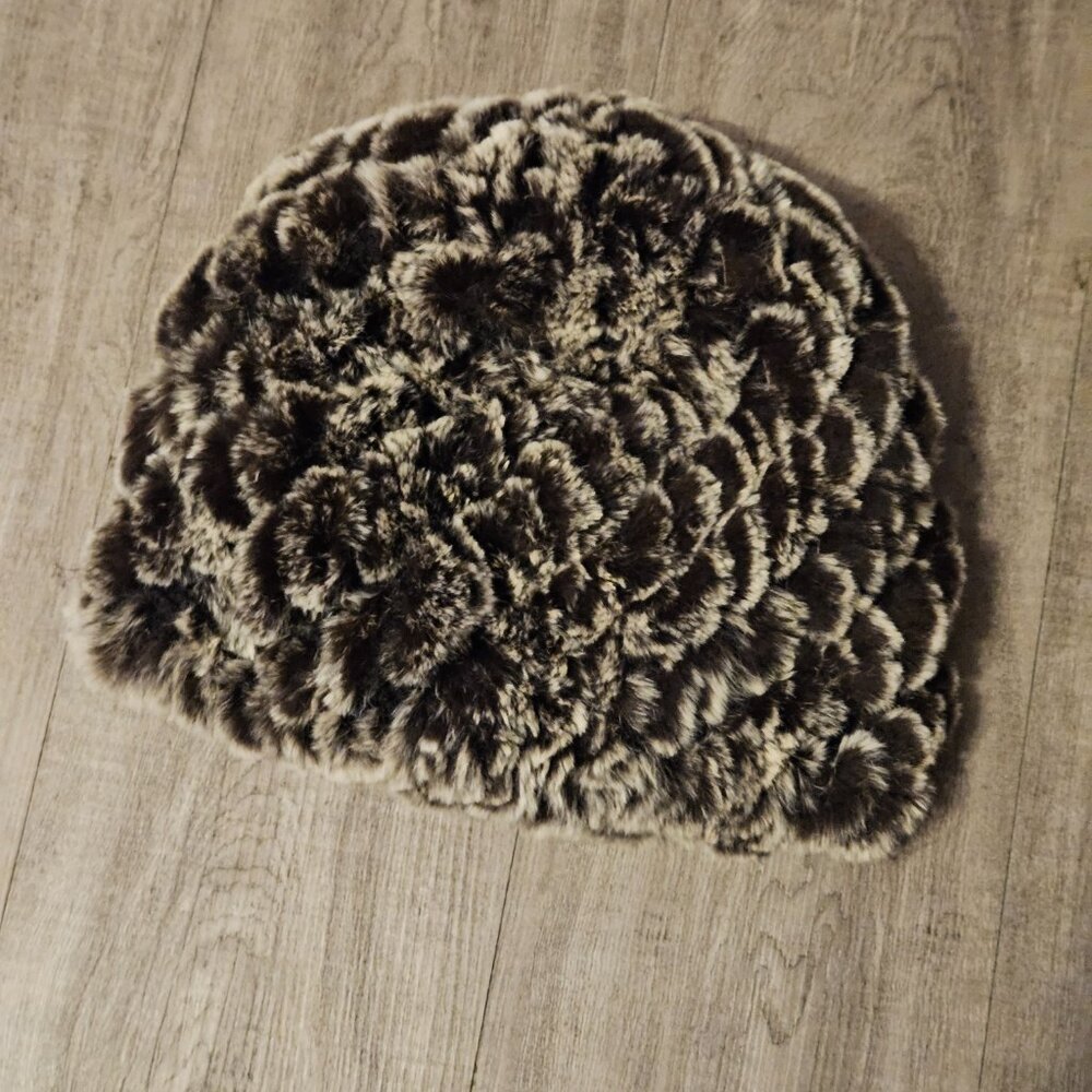 Knit Faux Fur Hat